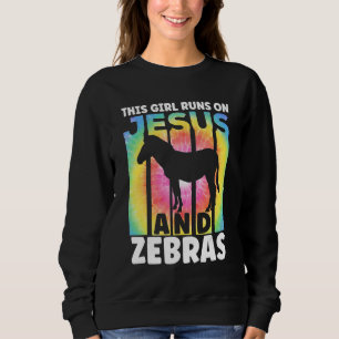 Zebra-Outfit für Zebra-Liebhaber für Frauen Mädche Sweatshirt