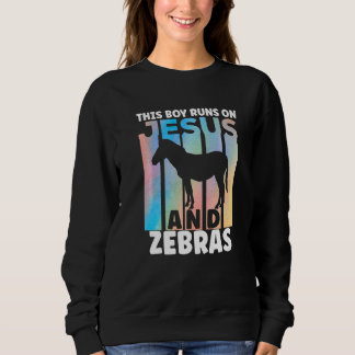 Zebra-Outfit für Zebra-Liebhaber für Jungen Premiu Sweatshirt