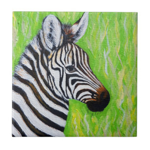 Zebra Painting Keramik Tile Fliese