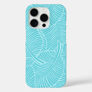 Zebra Palm Hawaiian Tropical Aqua iPhone 16 Pro Hülle