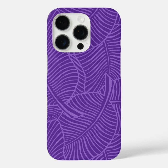 Zebra Palm Hawaiian Tropical Lila Case-Mate iPhone Hülle (Rückseite)