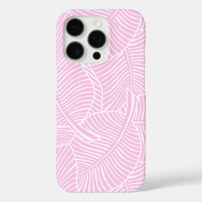 Zebra-Palme Hawaiian Tropical Pink Case-Mate iPhone Hülle (Rückseite)