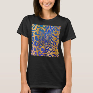 Zebra Panther Cheetah Animal Safari Print T-Shirt