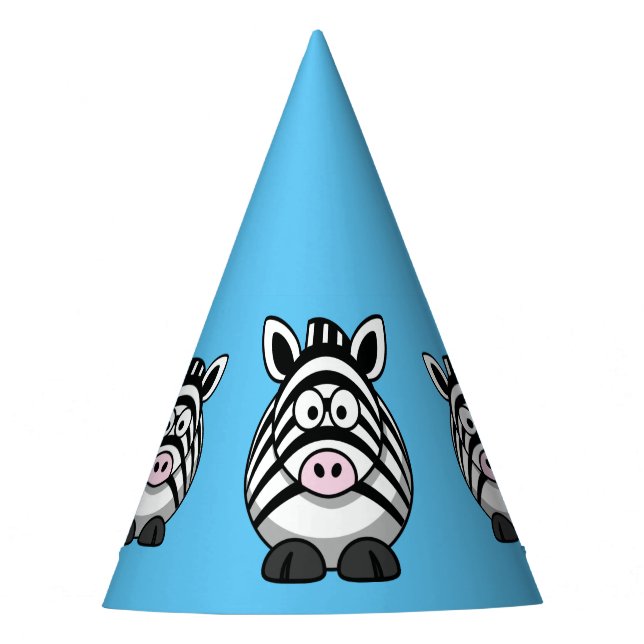 Zebra Party Hat Partyhütchen (Vorderseite)