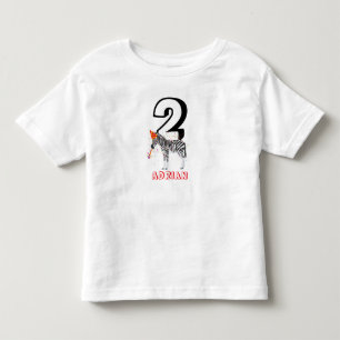 Zebra Party - Tiere Geburtstagsfeier Kinder Alter Kleinkind T-shirt