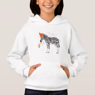 Zebra Partying - Tiere mit Party Hoodie