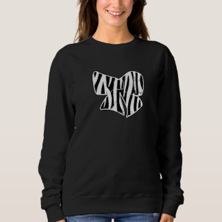 Zebra Pattern Bow Cheer Coach Sweatshirt
