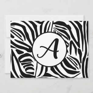 Zebra Pattern Feiertagskarte
