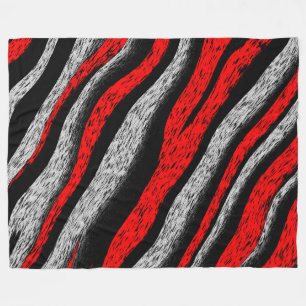 Zebra Pattern Fleecedecke