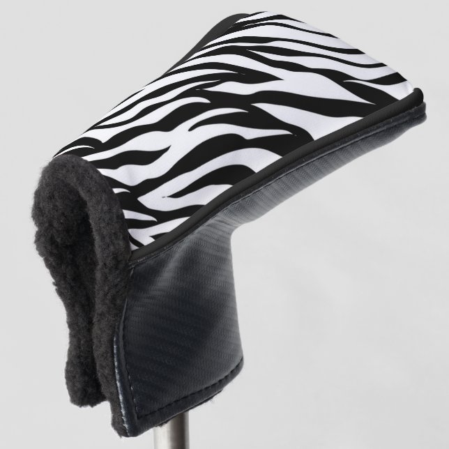 Zebra Pattern Golf Headcover (3/4 Vorderseite)