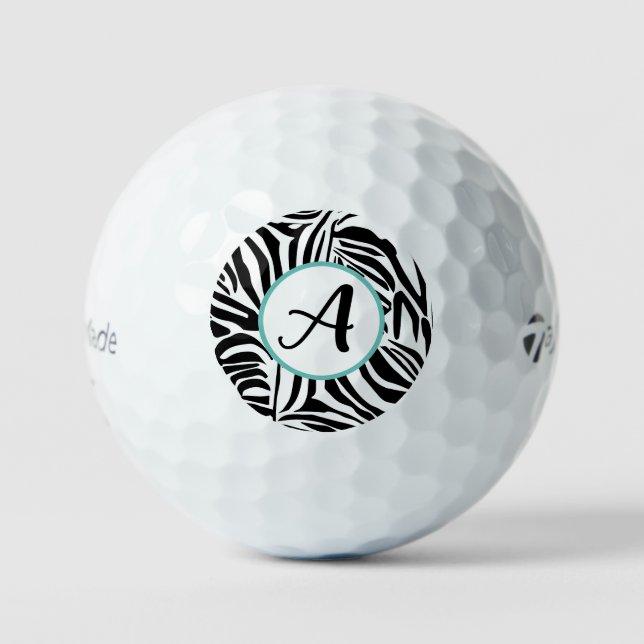 Zebra Pattern Golfball (Vorderseite)