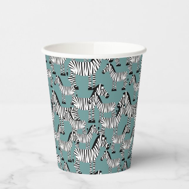 Zebra Pattern Pappbecher (Links)