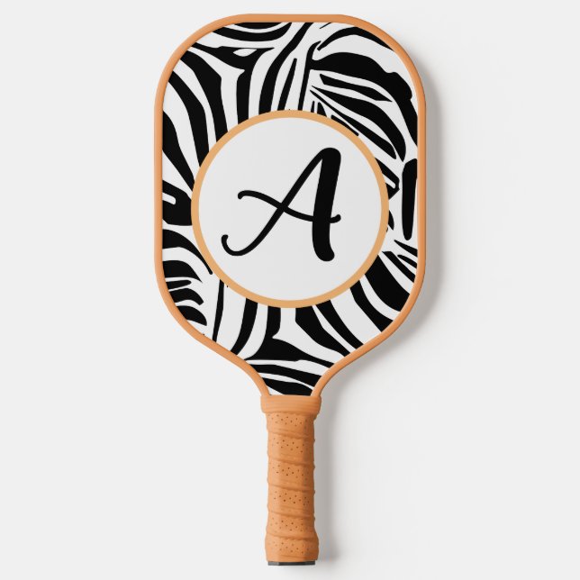 Zebra Pattern Pickleball Schläger (Vorderseite)