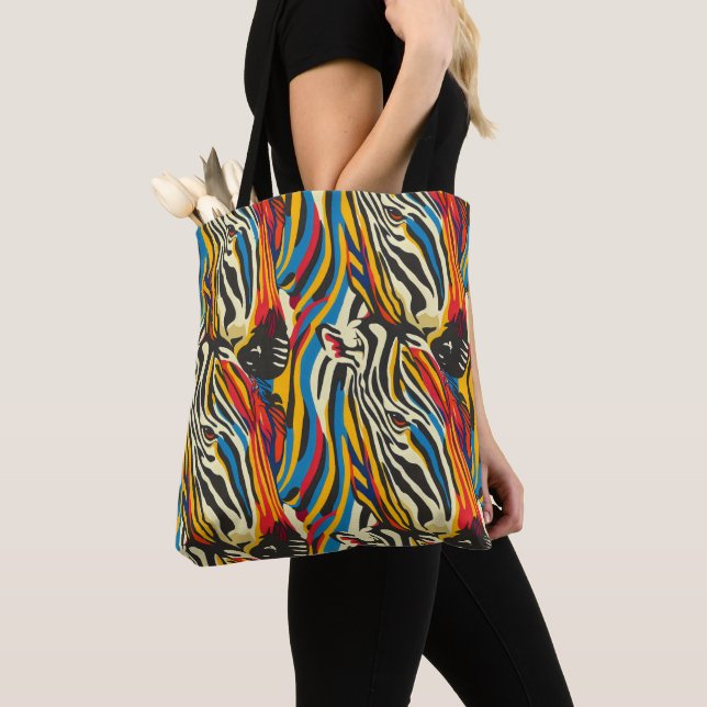 Zebra Pattern Regenbogenstreifen (Von Nahem)