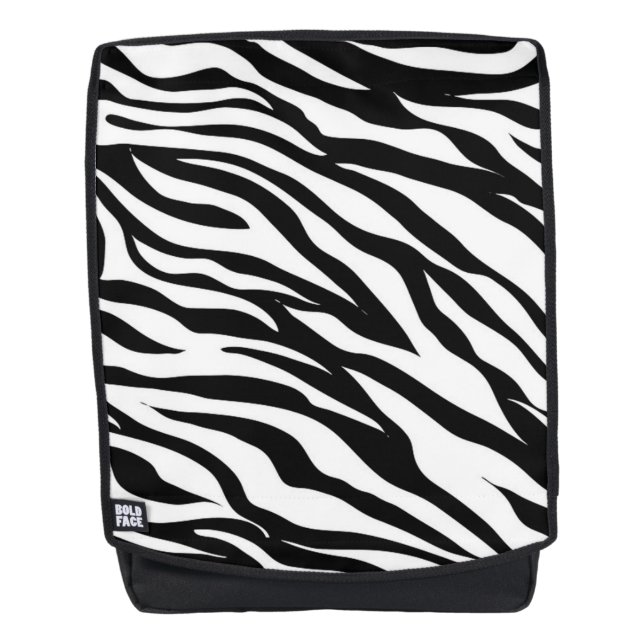 Zebra Pattern Rucksack (Vorderseite)