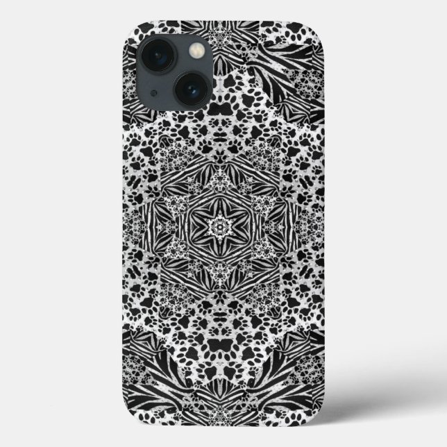 Zebra Paw Prints Military Grade Iphone6 Fall Case-Mate iPhone Hülle (Rückseite)
