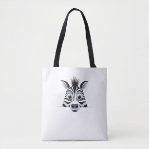 Zebra Peeking Niedlich Adorable Funny Animal Carto