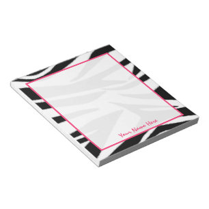 Zebra-personalisierter Notizblock