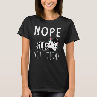 Zebra Pferde Müde Faules Zebra T-Shirt