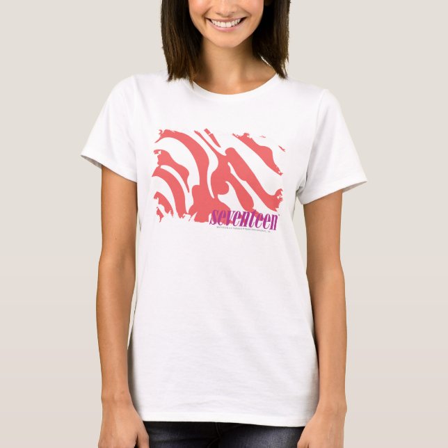 Zebra Pink 4 T-Shirt (Vorderseite)