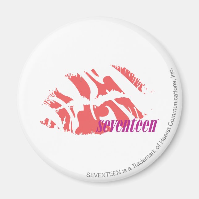 Zebra Pink Magnet (Vorne)