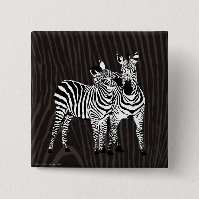 Zebra Play Button (Vorderseite)