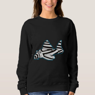 Zebra Pleco Fish Sweatshirt