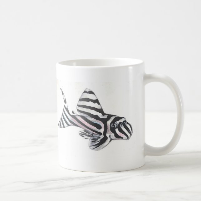 Zebra Pleco L46 Geisterbild Tasse (Rechts)