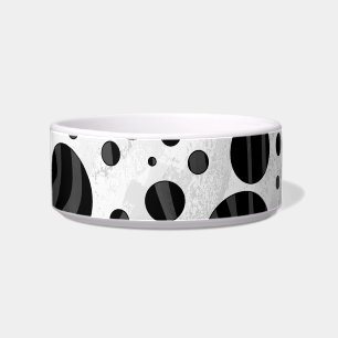Zebra Polka Dot Black and Gray Print Napf