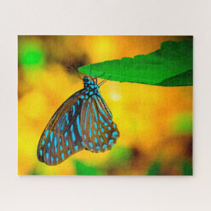 Zebra-Polka-Punkt-Schmetterling. Puzzle