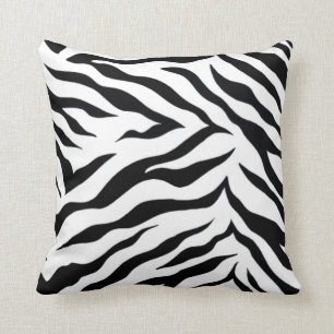 Zebra-Polyester-Wurfs-Kissen (16" x 16) " Kissen