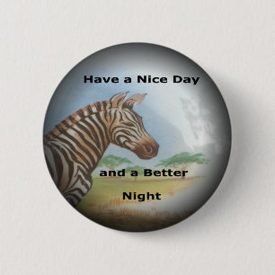 Zebra Portrait, Amboseli: Der Geist der Savanna Button