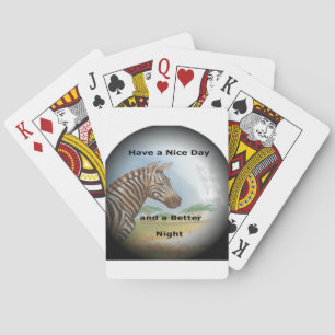 Zebra Portrait, Amboseli: Der Geist der Savanna Spielkarten