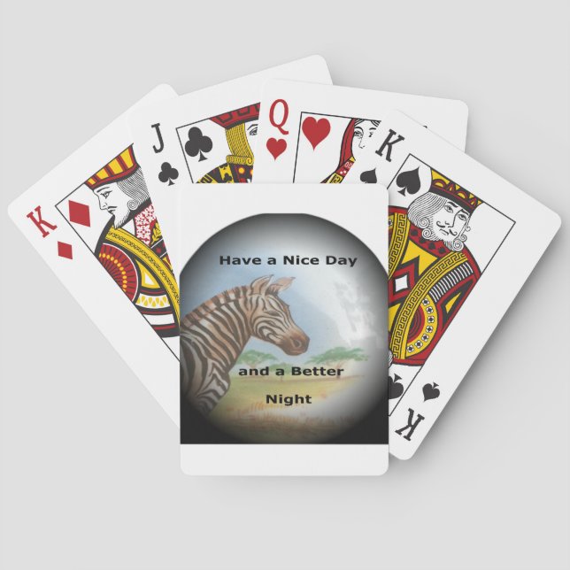 Zebra Portrait, Amboseli: Der Geist der Savanna Spielkarten (Rückseite)