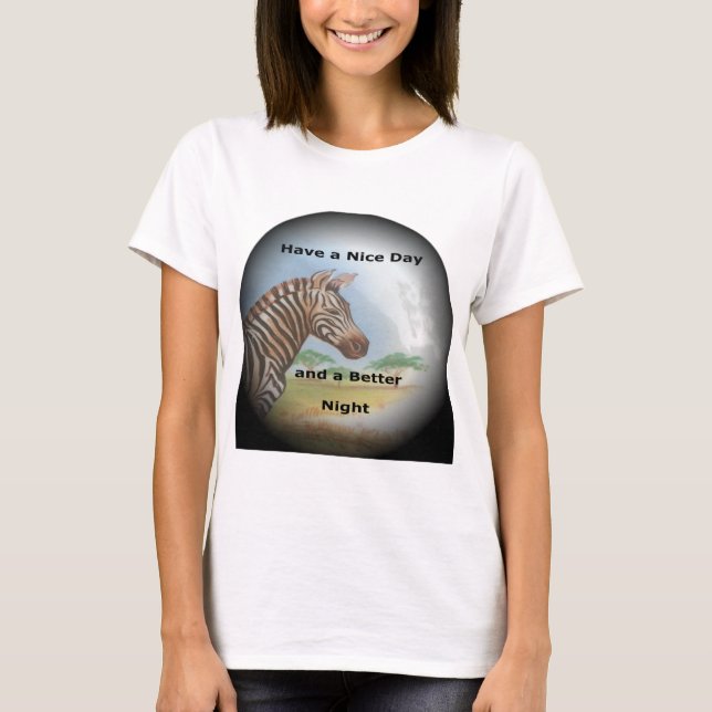 Zebra Portrait, Amboseli: Der Geist der Savanna T-Shirt (Vorderseite)