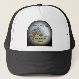 Zebra Portrait, Amboseli: Der Geist der Savanna Truckerkappe