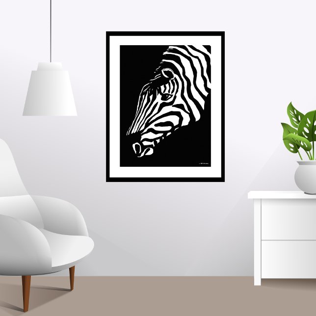 Zebra Portrait Poster Art (Von Creator hochgeladen)