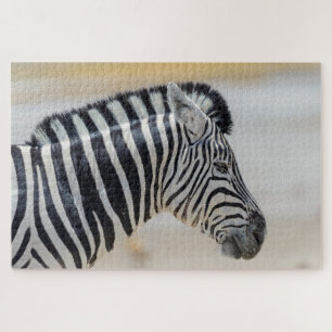 Zebra Portrait Wild Animal Nature African Puzzle