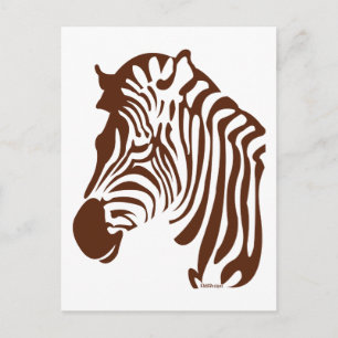 Zebra Postkarte