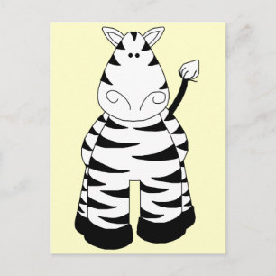 Zebra Postkarte