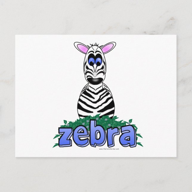ZEBRA POSTKARTE (Vorderseite)
