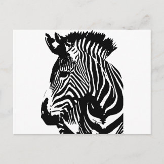 Zebra Postkarte
