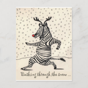 ZEBRA POSTKARTE