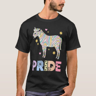 Zebra Pride Rainbow Animal LGBTQIA Männer Frauen M T-Shirt