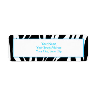Zebra Print Address Labels