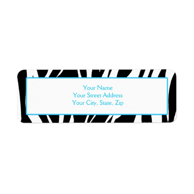 Zebra Print Address Labels (Vorne)