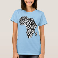 Zebra Print African Safari Afrika Karte
