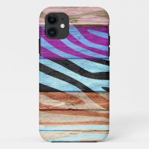 Zebra Print auf Holz #22 Case-Mate iPhone Hülle