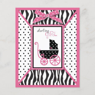 Zebra Print & Baby Carriage Admin Card