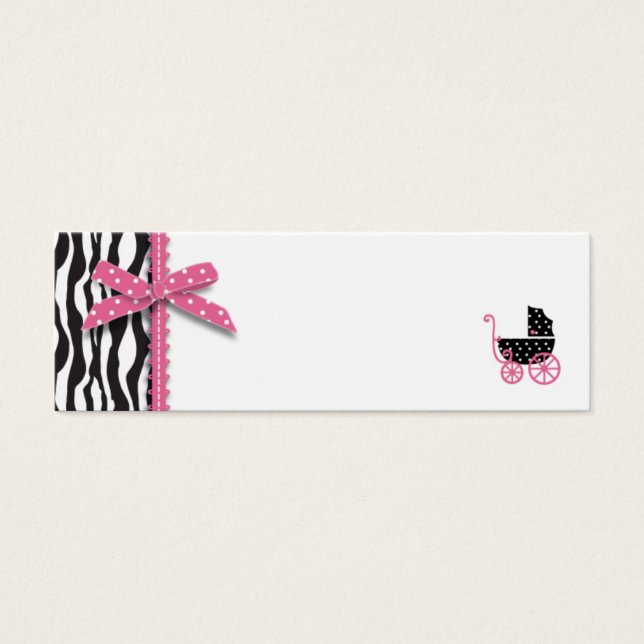 Zebra Print & Baby Carriage - Tag (Vorderseite)